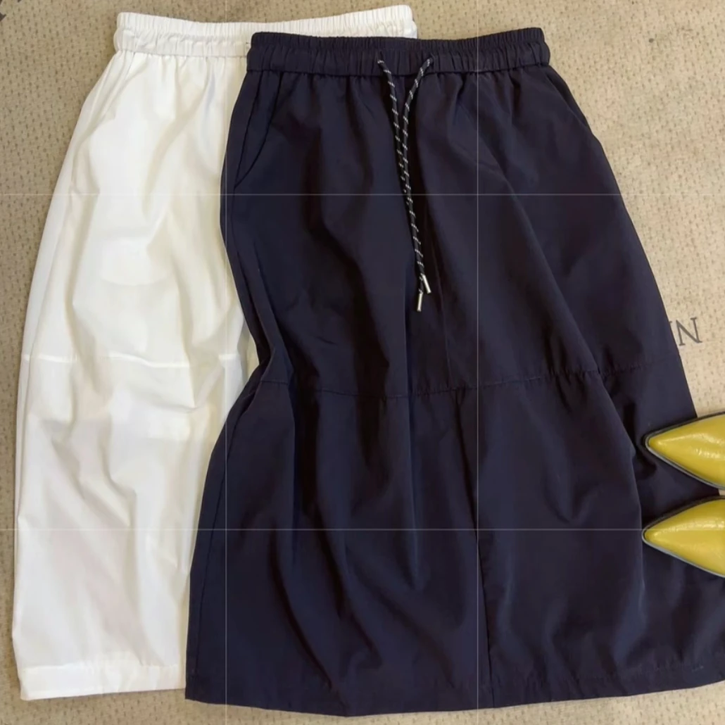 【馨雅】纯色花苞半身裙显瘦不规则