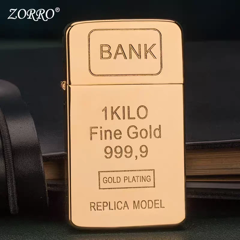 小金砖煤油打火机薄款（需自行加油）z