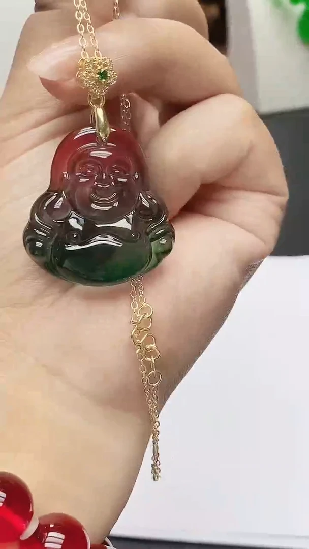 无非金属  西瓜  碧碧 佛公 吊坠