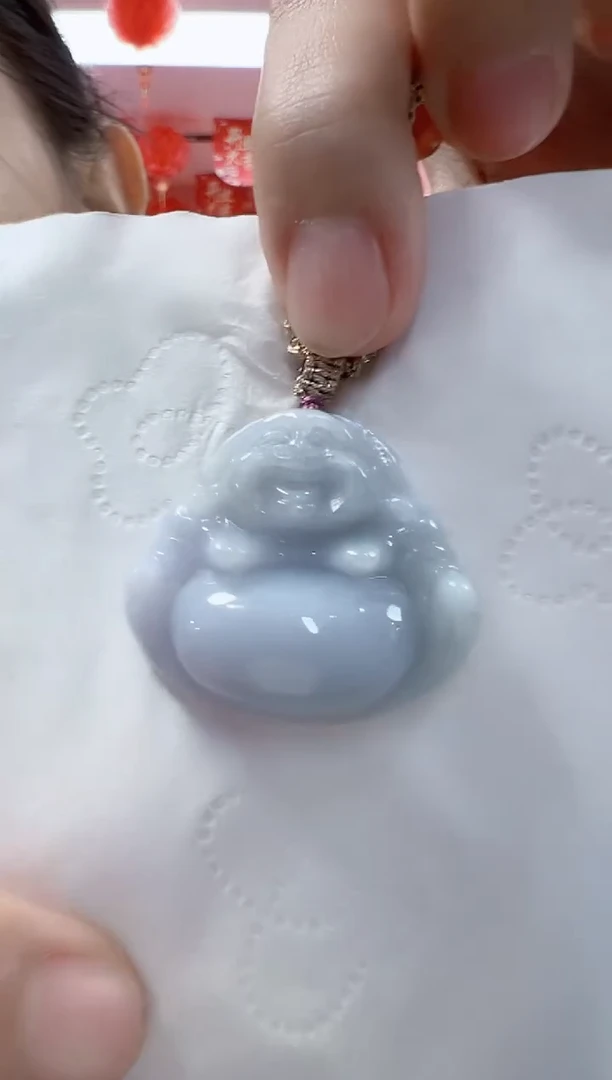 颈饰未镶嵌翡翠孤品佛公