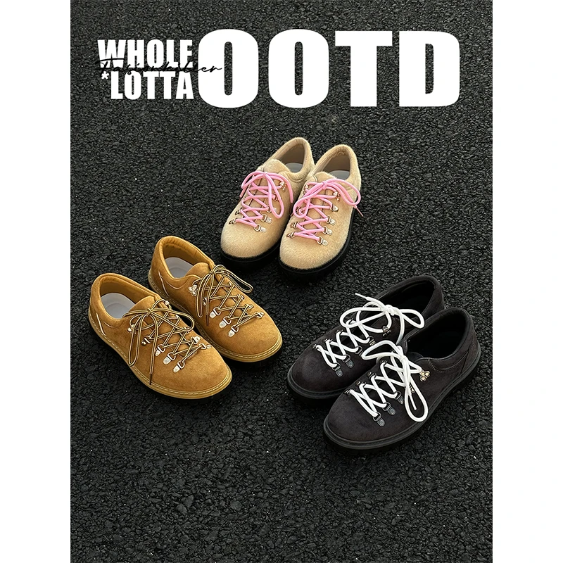 NewRockStarChoppa秋冬新款Cleanfit休闲板鞋男 复古英伦风德比鞋