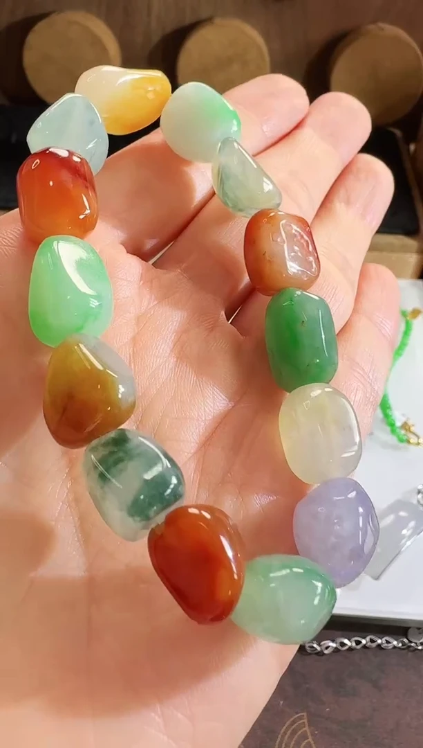 未镶嵌手链翡翠手串