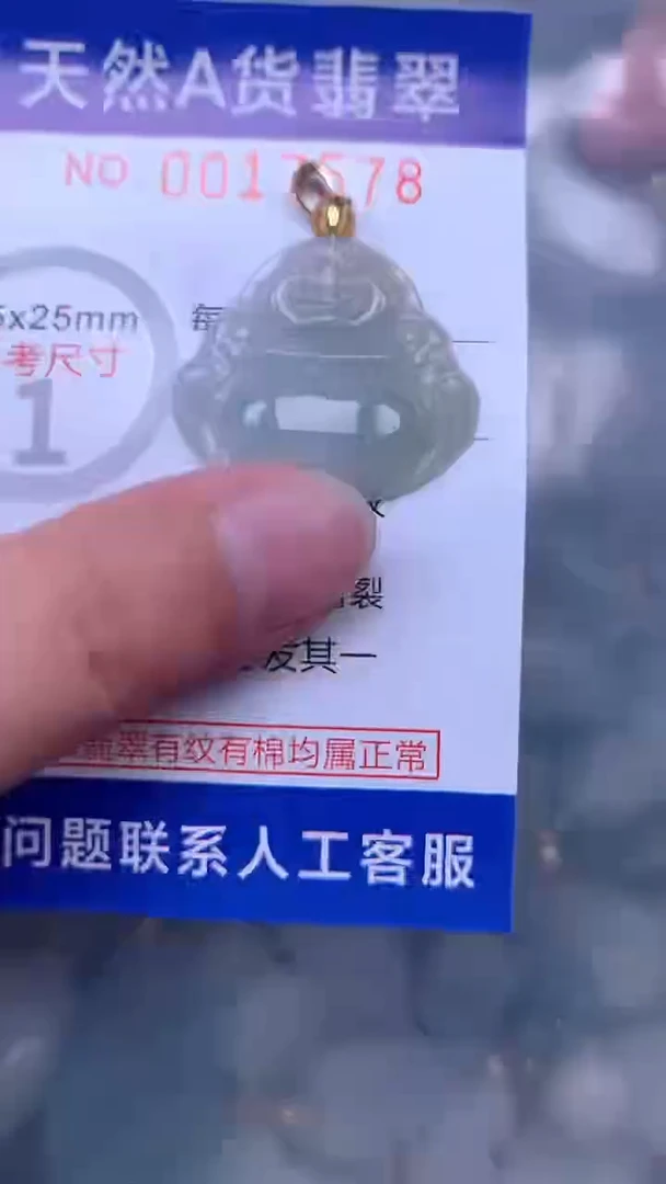 翡翠未镶嵌吊坠(不含链)1