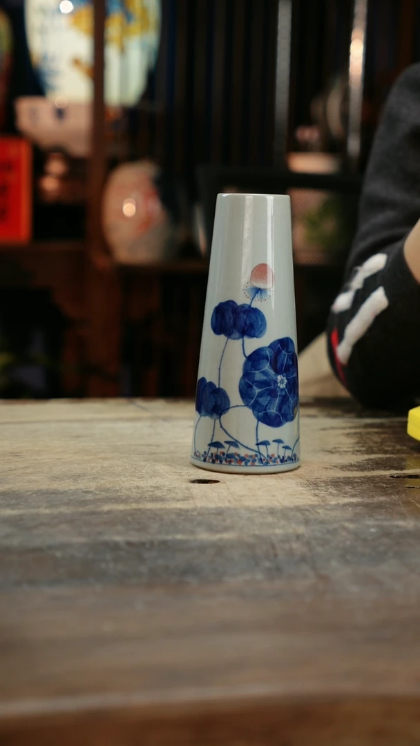 【闪购商品】瓷片景德镇纯手工釉下彩精品花瓶