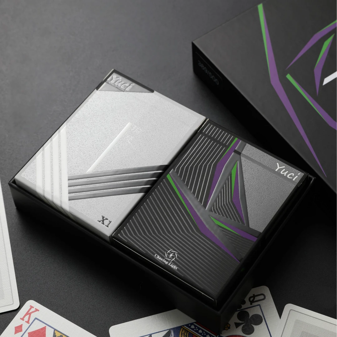 【瑜慈MGIPCC光印扑克】花切扑克牌魔术练习牌高颜值收藏礼盒黑芯纸