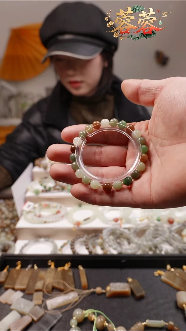 未镶嵌手链和田玉（糖玉）多宝78