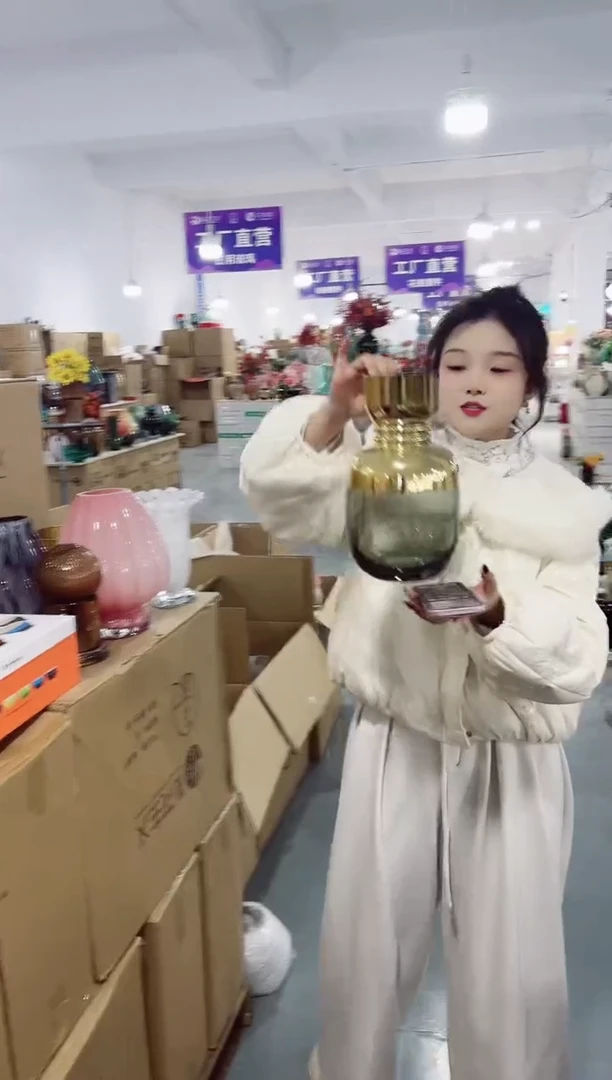 【闪购商品】玻璃私花志远花瓶厂-微瑕--DZLR