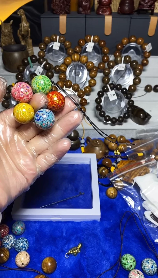 【闪购商品】阴沉木散珠大漆珠5*2.0