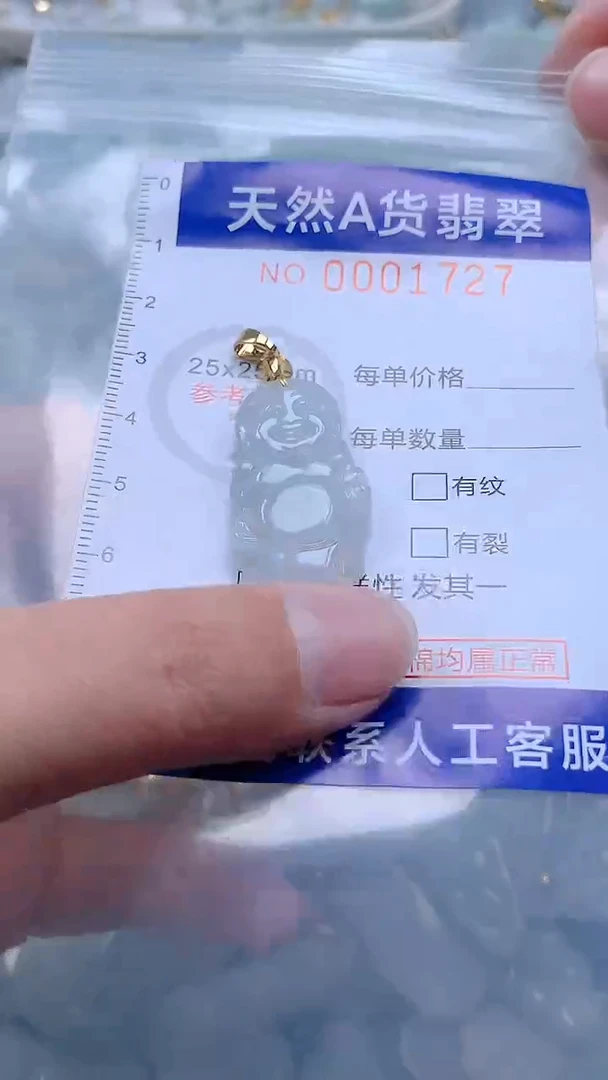 翡翠未镶嵌吊坠(不含链)1