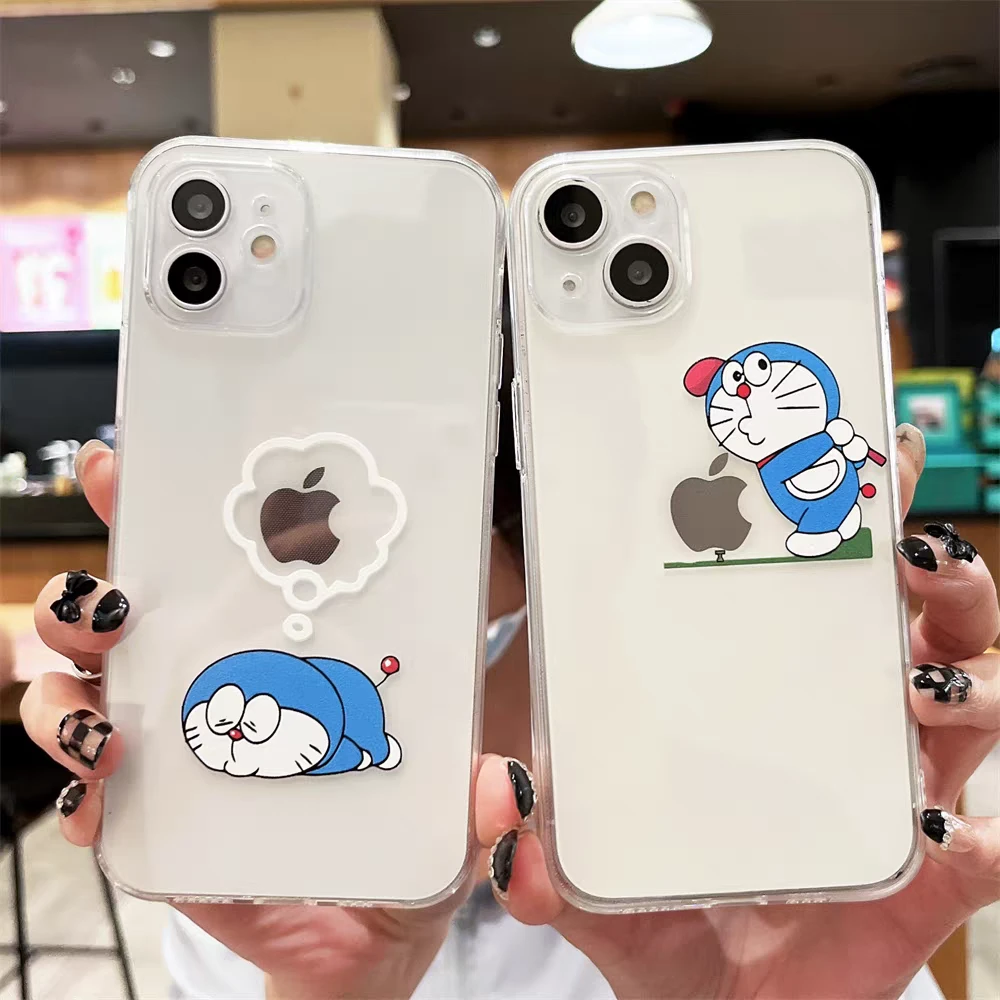 叮当猫适用苹果13手机壳iphone16pro/15/14/12小米vivo华为oppo软