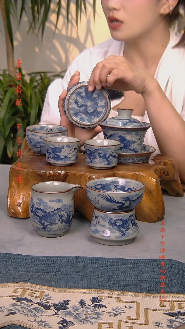 简装家用款7件套 老陶泥开片纹陶瓷茶具
