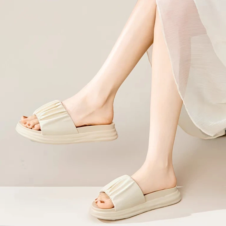 夏季平底一字拖适合小脚女生拖鞋凉鞋厚底城市机能风凉拖24x1275