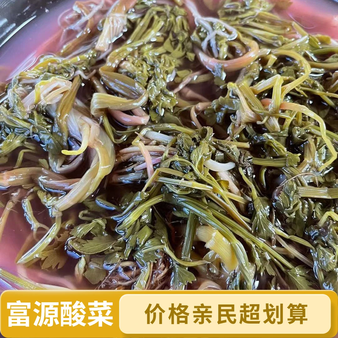 【富源农家制作细叶芹酸菜】自家腌制包邮到家