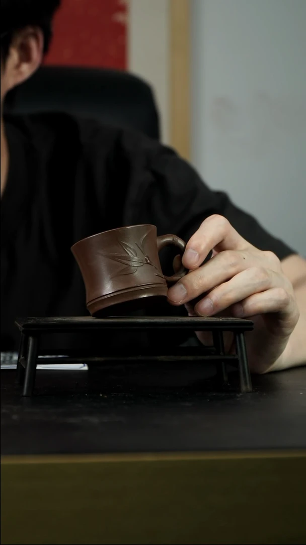 茶壶紫砂紫茄泥 紫砂杯 【小四紫砂】