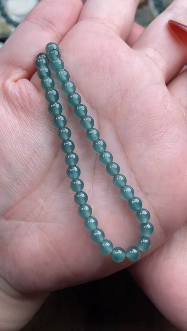 【闪购商品】翡翠手串未镶嵌多样性发货37颗卡5