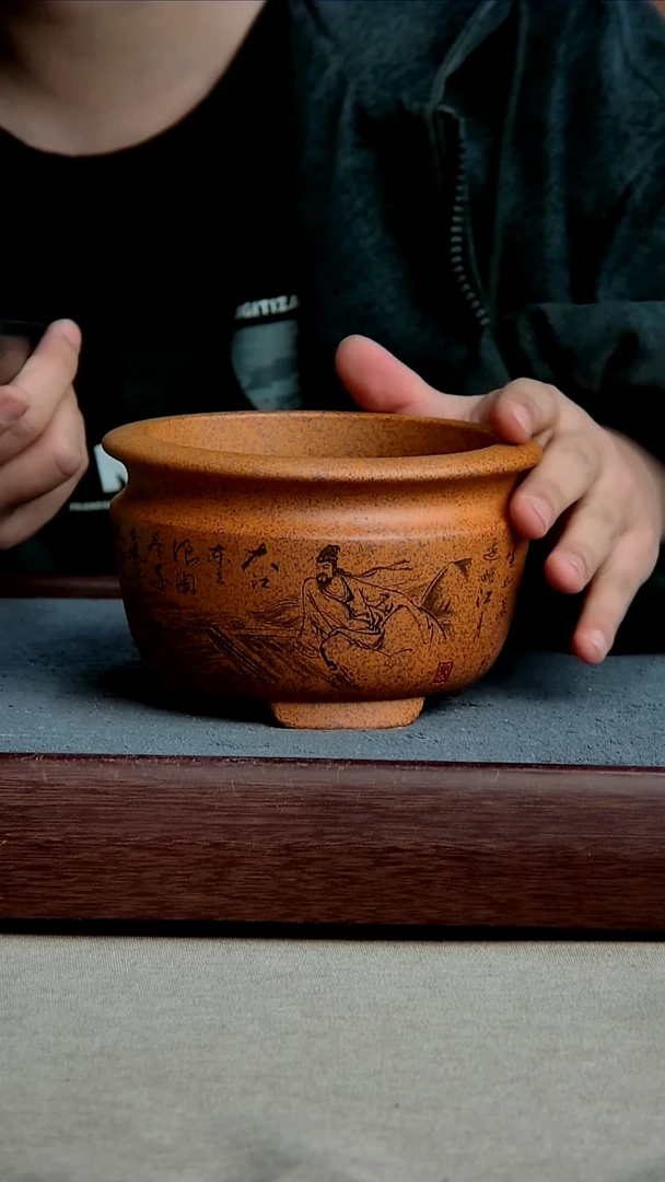 紫砂花盆12*8.5内径尺寸 苏轼