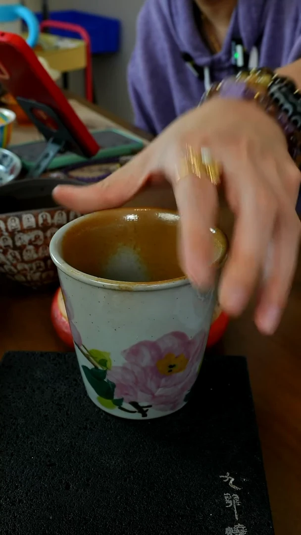 茶瓷物语紫色小花