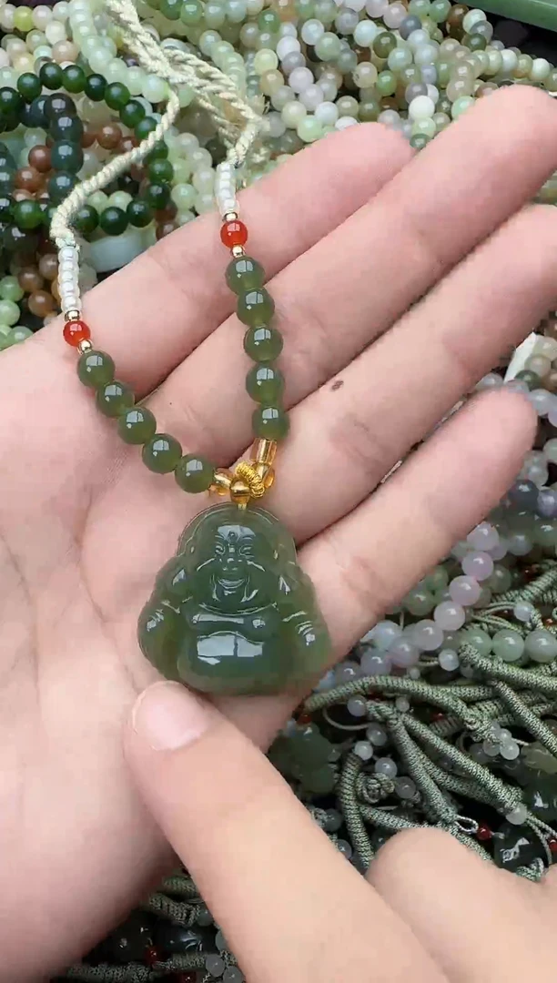 颈饰未镶嵌和田玉拍一发一