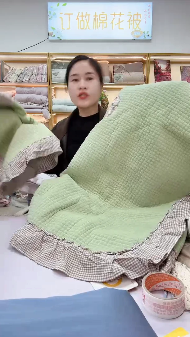 棉全棉+绒床盖三件套