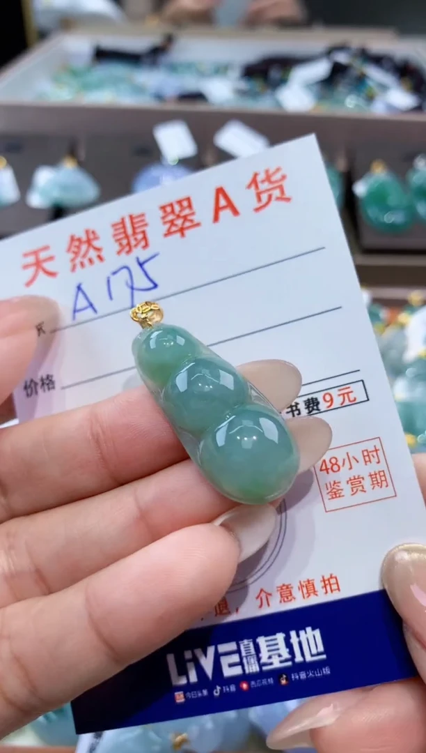 颈饰未镶嵌翡翠天然缅甸翡翠A货挂件