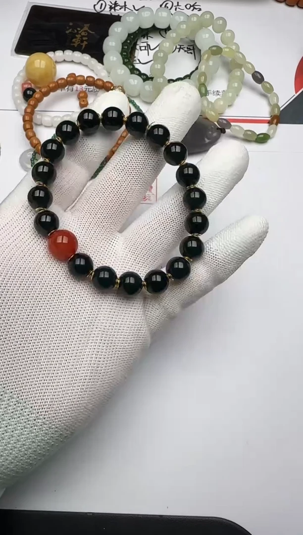 18K金镶嵌手串翡翠翡翠 手串