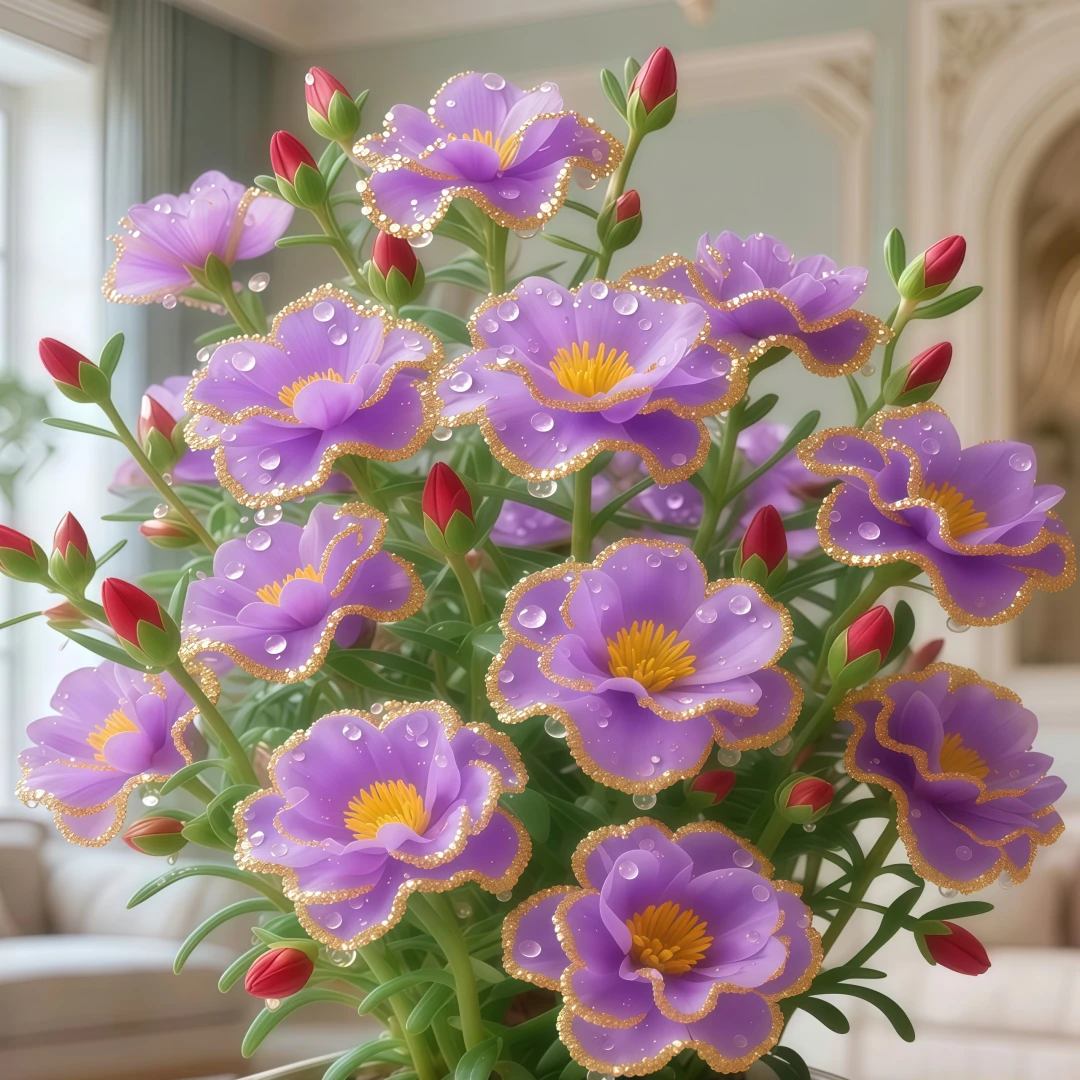 灵犀紫太阳花多年生耐热花卉适合阳台庭院多色重瓣老桩四季开花