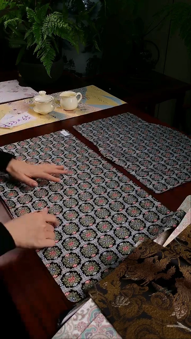 【小雏菊单面】中国风干泡织锦茶席28*100