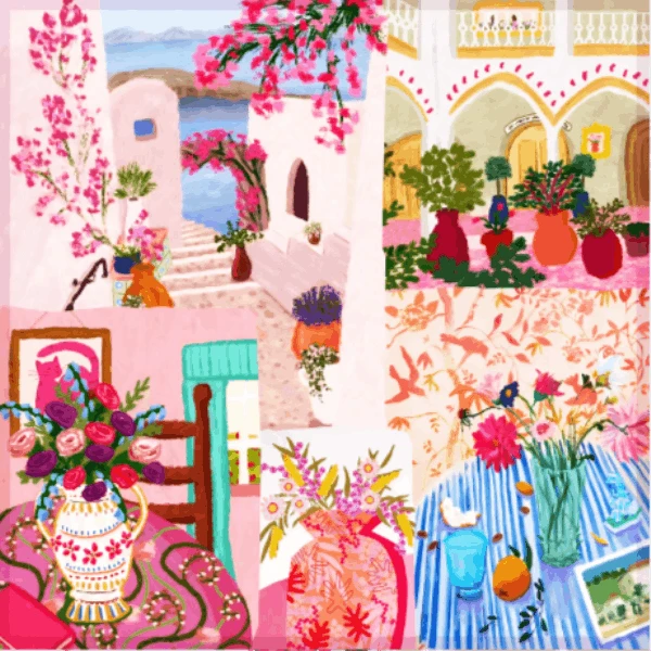 蓝蓝丝语【羊毛方巾】原创个性时尚柔和方巾文艺轻奢母亲节礼物