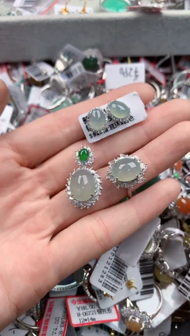 银S925镶嵌戒指翡翠11-11-11    3