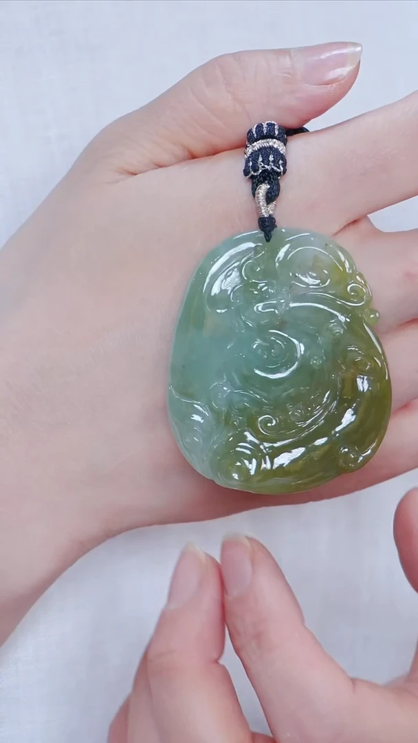 翡翠未镶嵌颈饰107【】裸石51*9.3