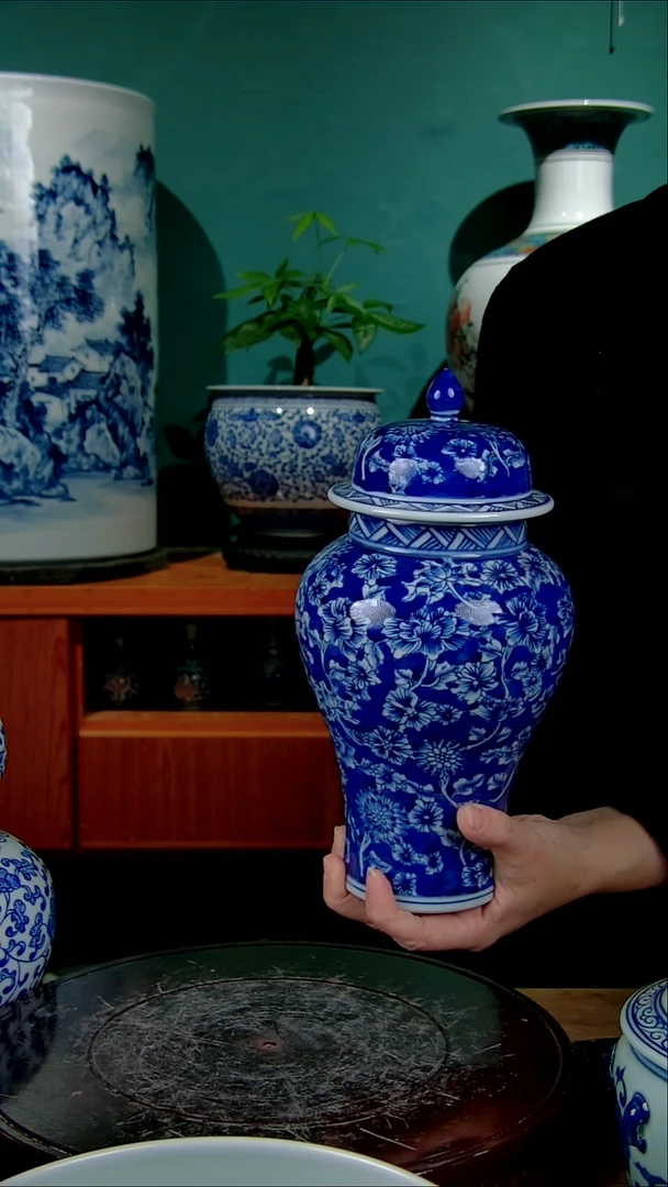 摆件陶景德镇手绘陶瓷888