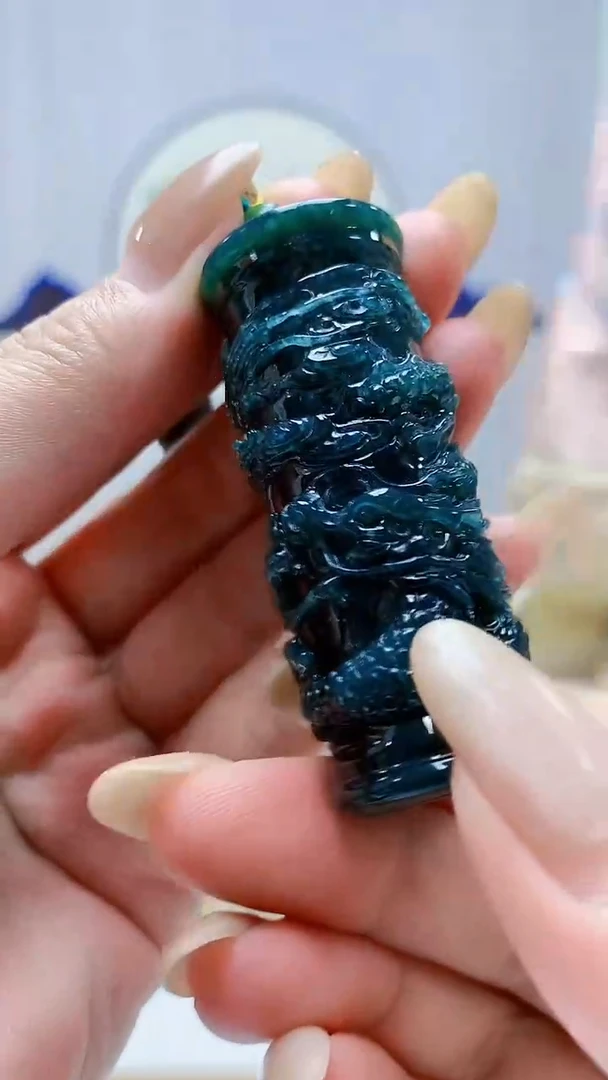 未镶嵌定制翡翠4812MM-毛货挂件146