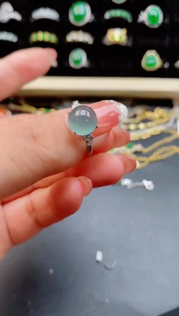 【闪购商品】翡翠戒指银S925镶嵌1212