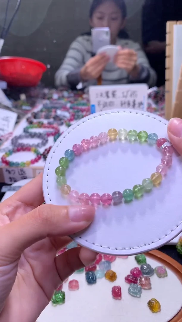 未镶嵌手串碧玺A188【天然碧玺】