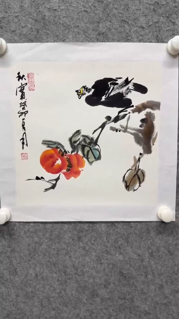 国画写意画花鸟画手绘