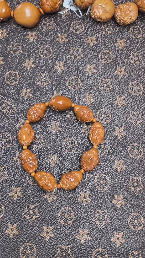 【闪购商品】橄榄核手串八大弥勒，水晶