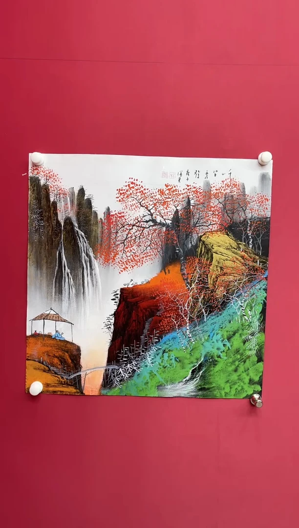 【闪购商品】国画吴-斗方山水/无框/W