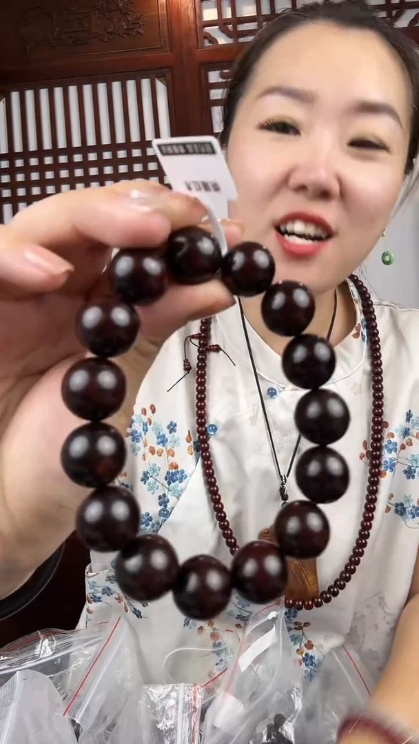 檀香紫檀（小叶紫檀）小叶紫檀卡1.5单圈手串
