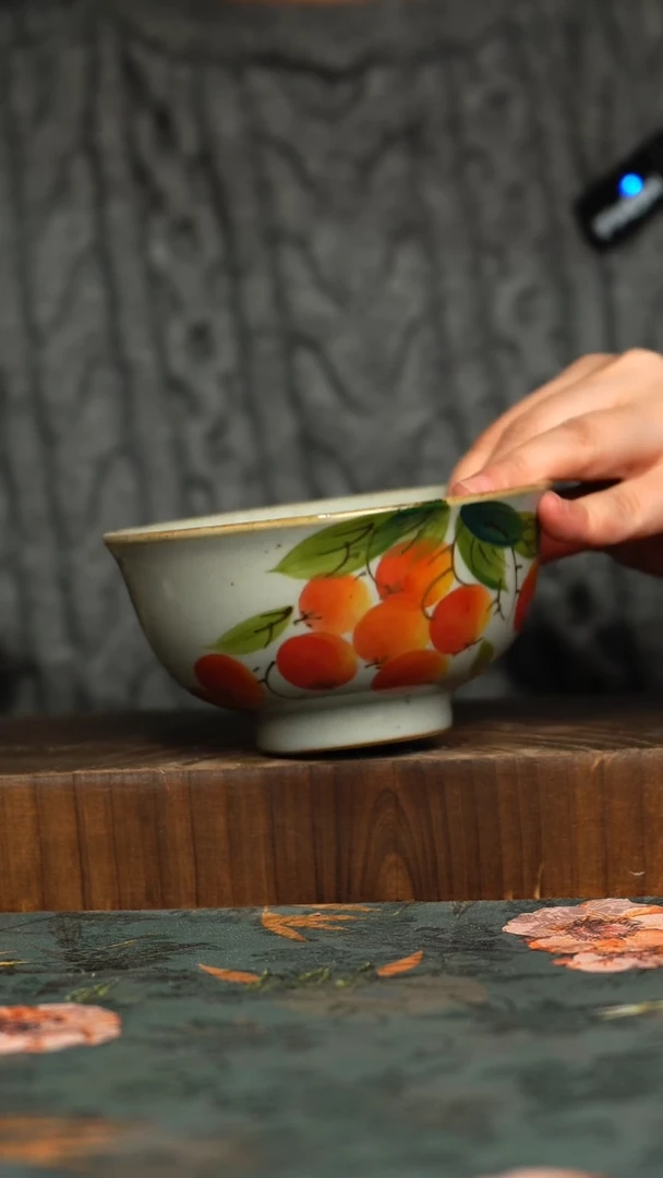 杯釉下彩手工手绘同款陶器