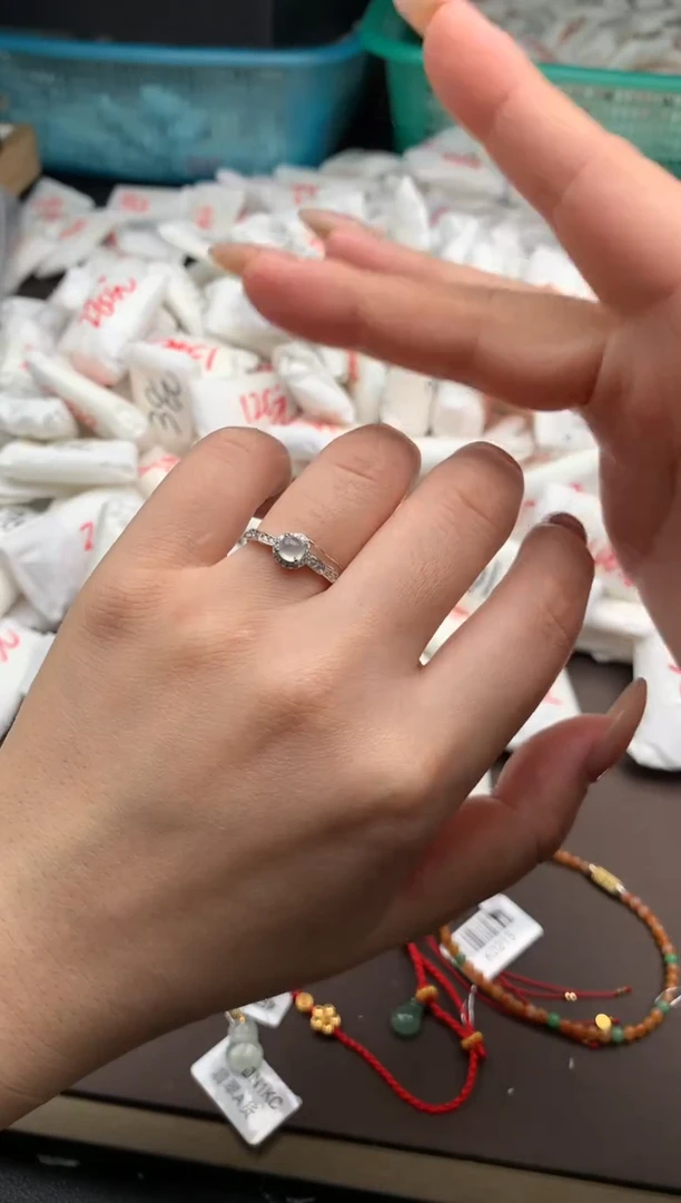 【闪购商品】翡翠戒指银S925镶嵌 一