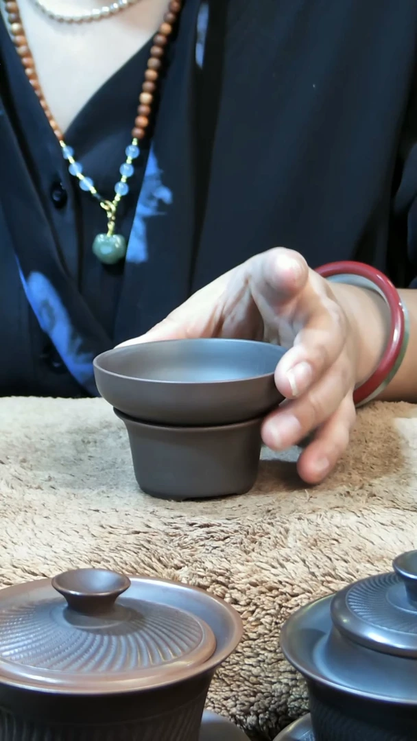 00000000紫陶素茶漏3个