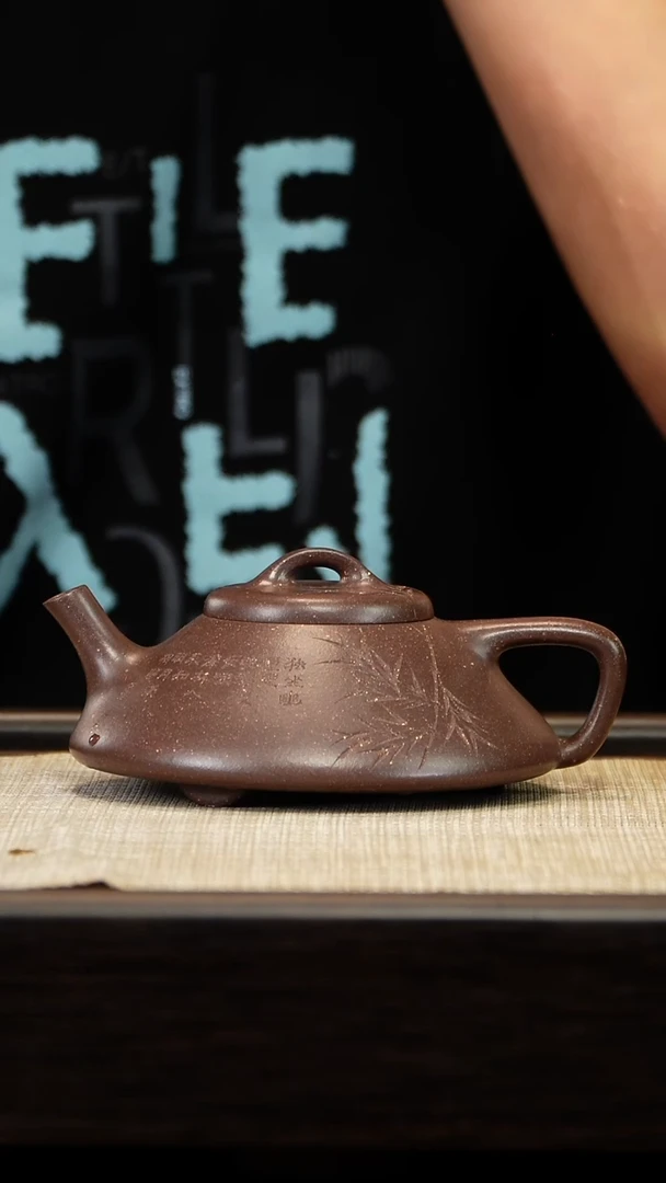 茶壶紫砂刻绘合瓢