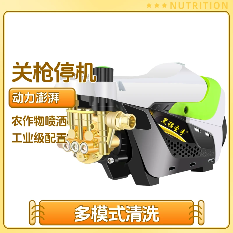 洗车机220v高压清洗水管家用纯铜耐用便携式清洗3000W洗地机水枪