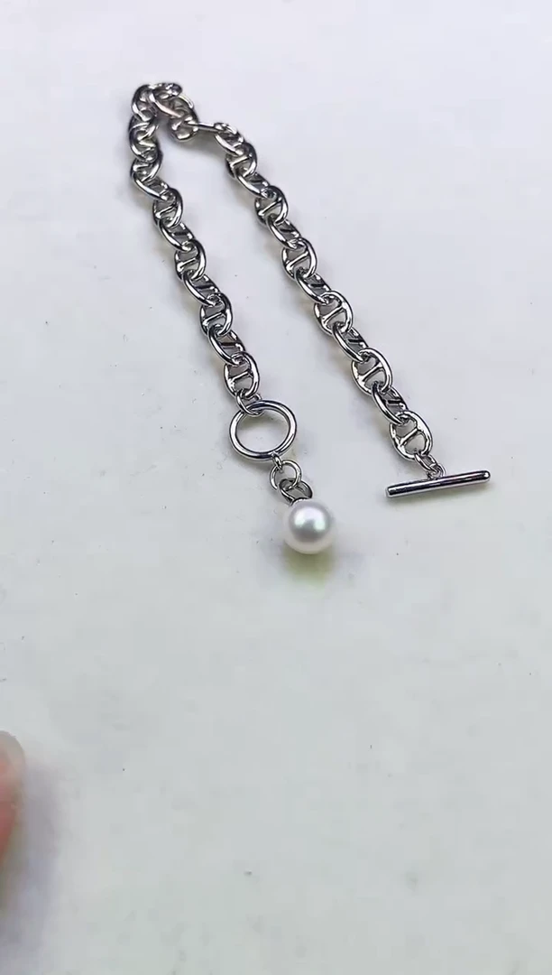 合金项链淡水珍珠多样性发一0230