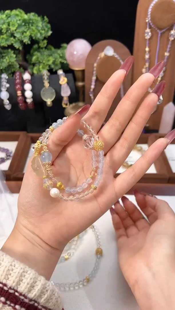 【闪购商品】海蓝宝石手链未镶嵌多样性发货发其一