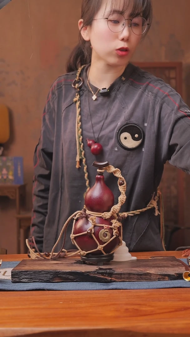 1194号链接精品大漆葫芦现货现发[一物一拍]（400ml）