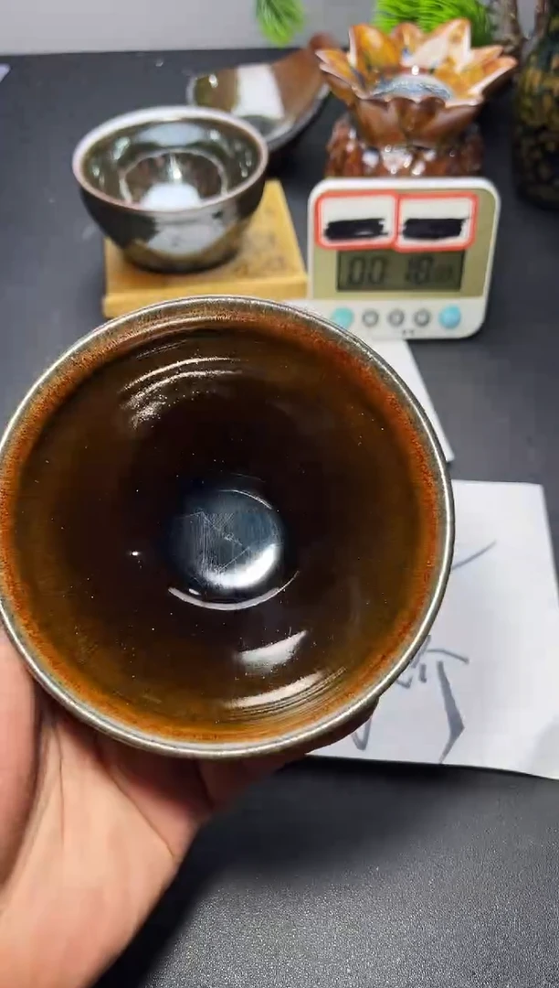 茶盏223叶紫建盏