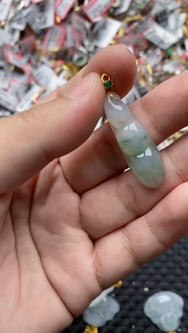 【闪购商品】翡翠戒指18K金镶嵌55555---9