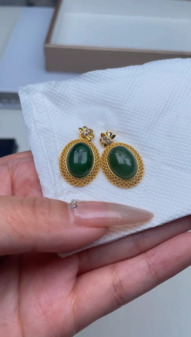 【闪购商品】和田玉颈饰银S925镶嵌天然和田玉多样性发其一