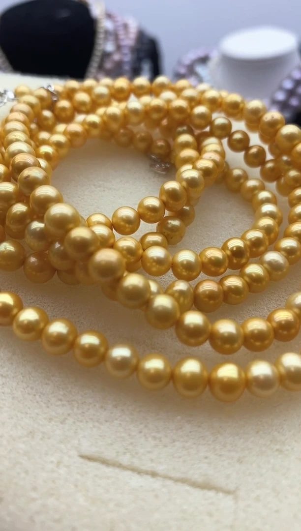 淡水珍珠钛钢颈饰80